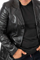 Men's Leather Jacket type Blazer